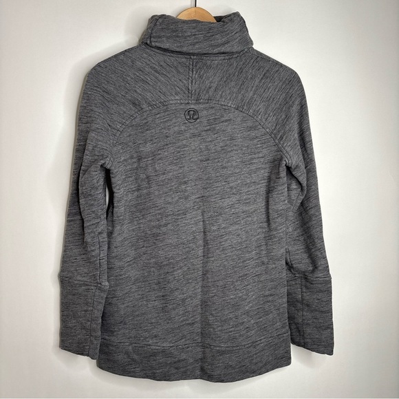Lululemon To You Tunic Heathered Core Dark Grey Sweater size 4 - Picture 7 of 12